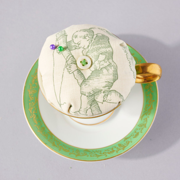 Vintage Teacup Pin Cushion