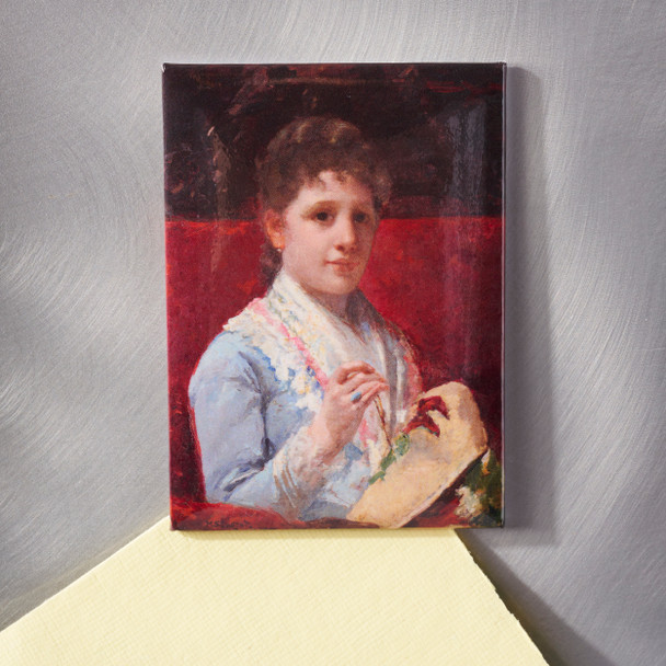 Mary Cassatt Mary Ellison Embroidering Magnet