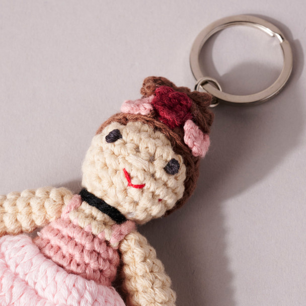Degas Dancer Crocheted Keyring