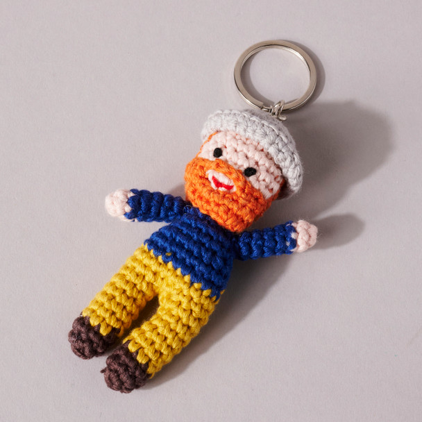 Van Gogh Crocheted Keyring/Bag Charm