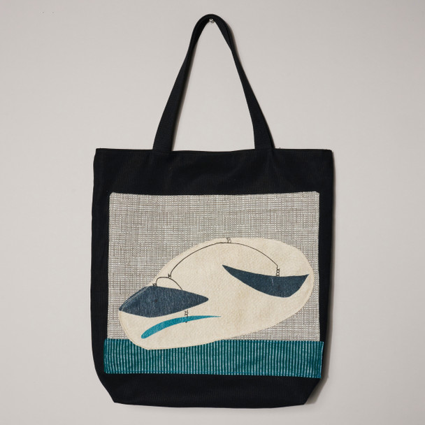 Teal Large Mobile Upcycled Tote - PMA x West Oak Design