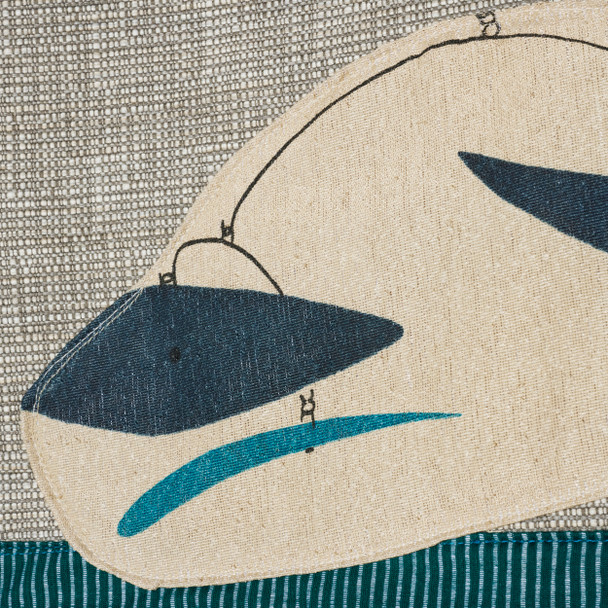 Teal Large Mobile Upcycled Tote - PMA x West Oak Design