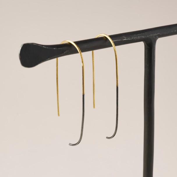 Ombre Loop Hook Long Earrings