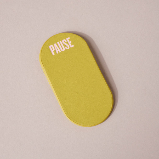 'Pause' PU Leather Magnetic Bookmark