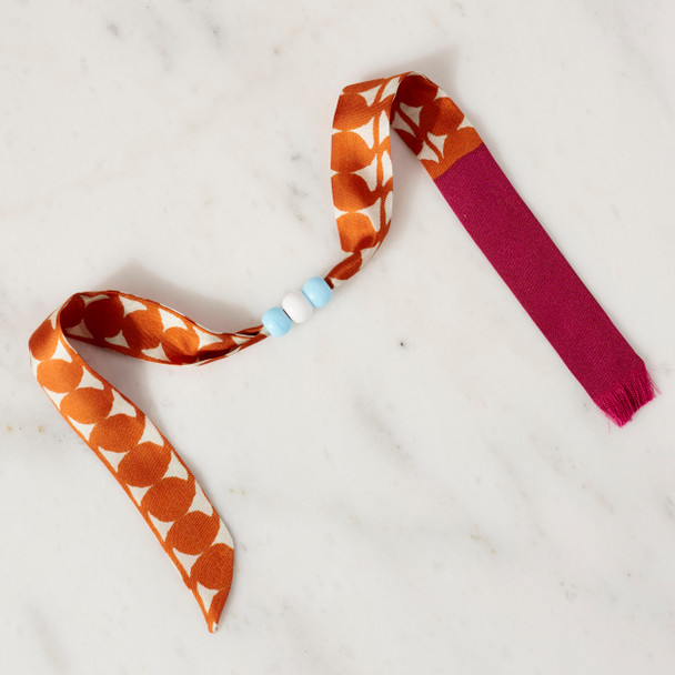 Silk Wrap Bracelet with Beads