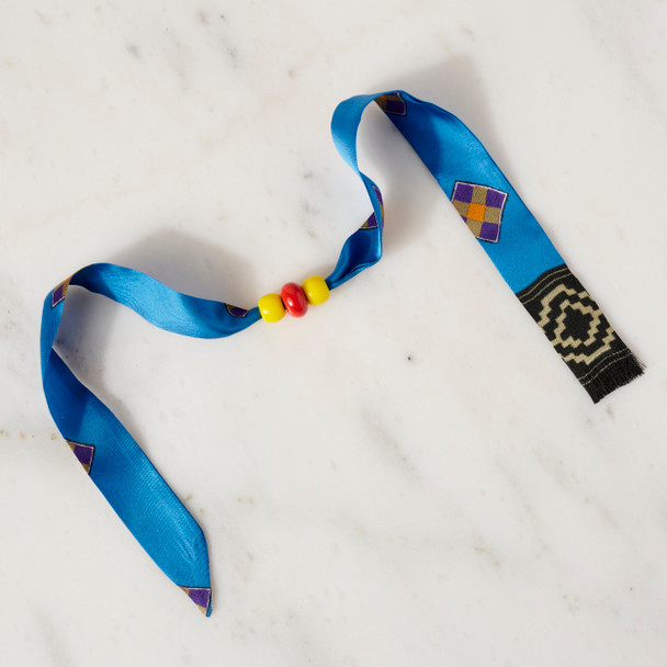 Silk Wrap Bracelet with Beads