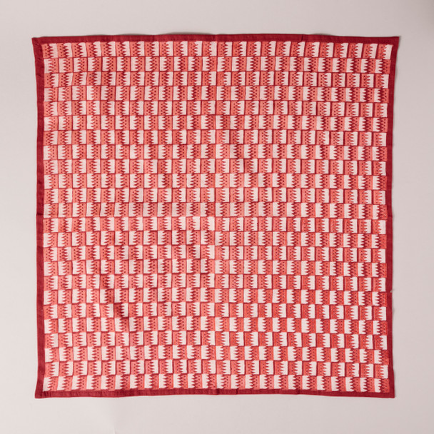 Cranberry Jigsaw Bandana