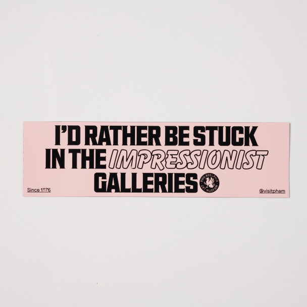 I'd Rather be Stuck Magnetic Bumper Sticker I'd Rather be Stuck Magnetic Bumper Sticker