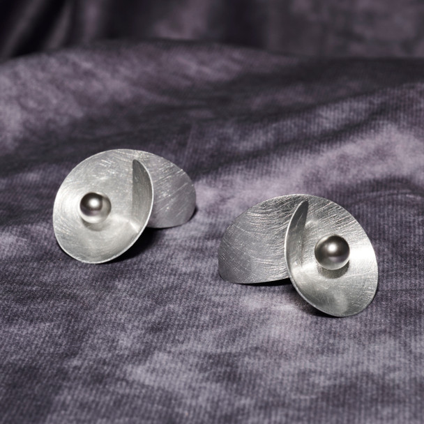 Sculptured Conical Post Earrings