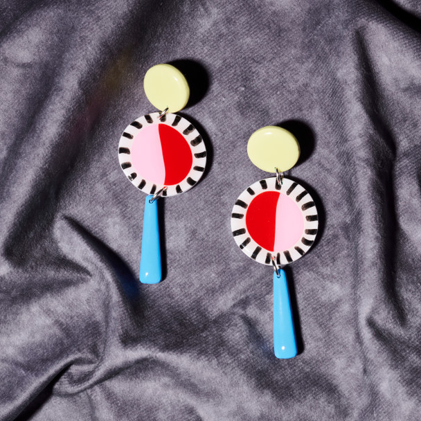 Sunny Pop Drop Earrings by Delaney & Blu