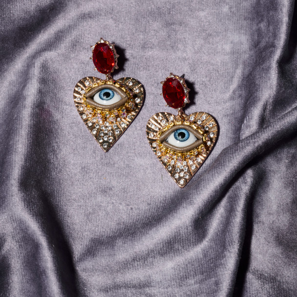 Lovers' Wink Earrings by Margaretta Fox