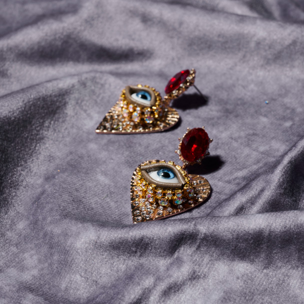 Lovers' Wink Earrings by Margaretta Fox