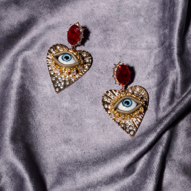 Lovers' Wink Earrings by Margaretta Fox