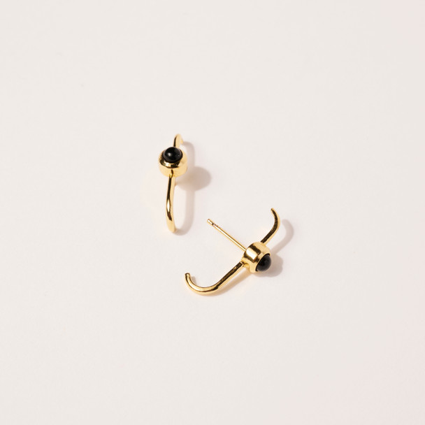 Onyx Dillon Stud Earrings by Merewif