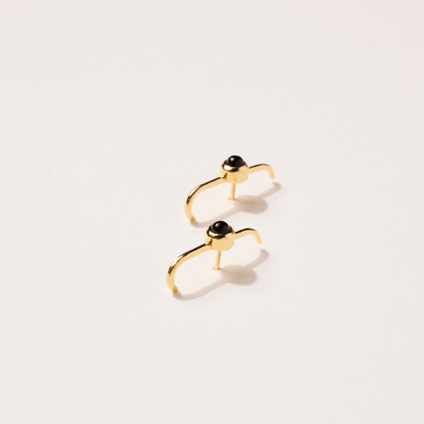 Onyx Dillon Stud Earrings by Merewif