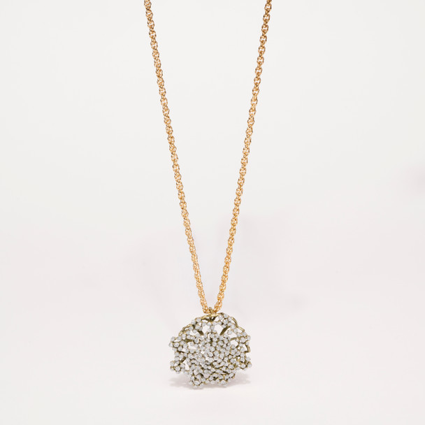 Queen Anne's Lace Pendant with Rope Chain