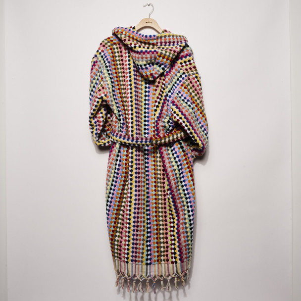 Multicolor Turkish Cotton Pompom Robe