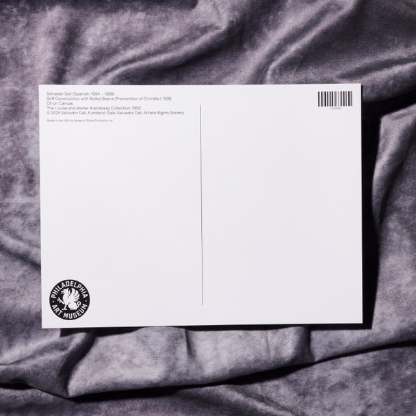 Dali Soft Construction with Boiled Beans (Premonition of Civil War) 6" x 8" Postcard