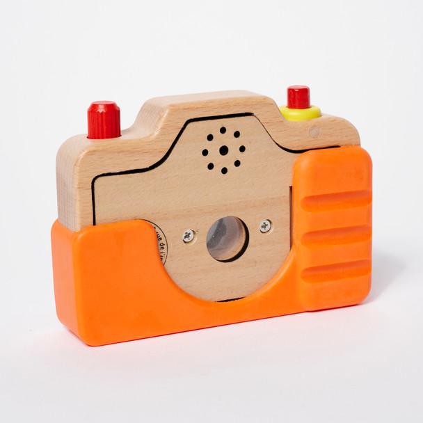 Back view of the toy camera