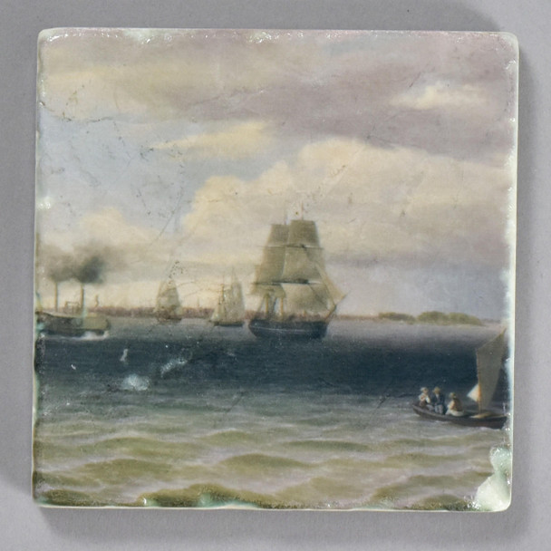 The Painted Lily Thomas Birch Philadelphia Harbor Tile by The Painted Lily
