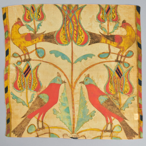 Philadelphia Museum of Art Pennsylvania German Birds and Tulip Scarf