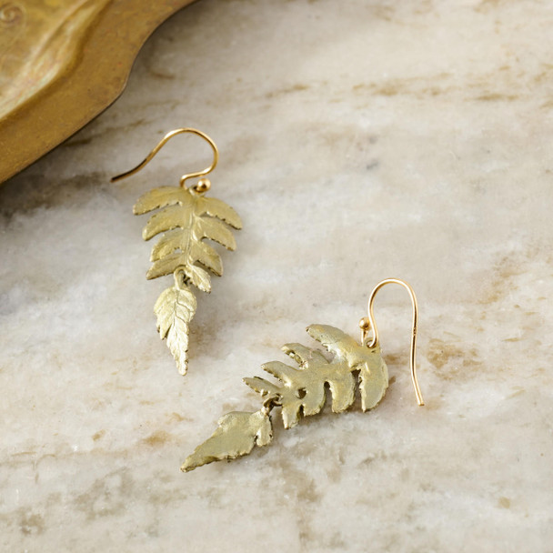 Michael Michaud Fern Dangle Earrings