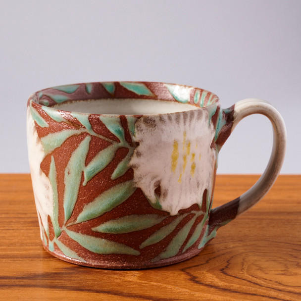 Ruth Easterbrook Floral Mug by Ruth Easterbrook