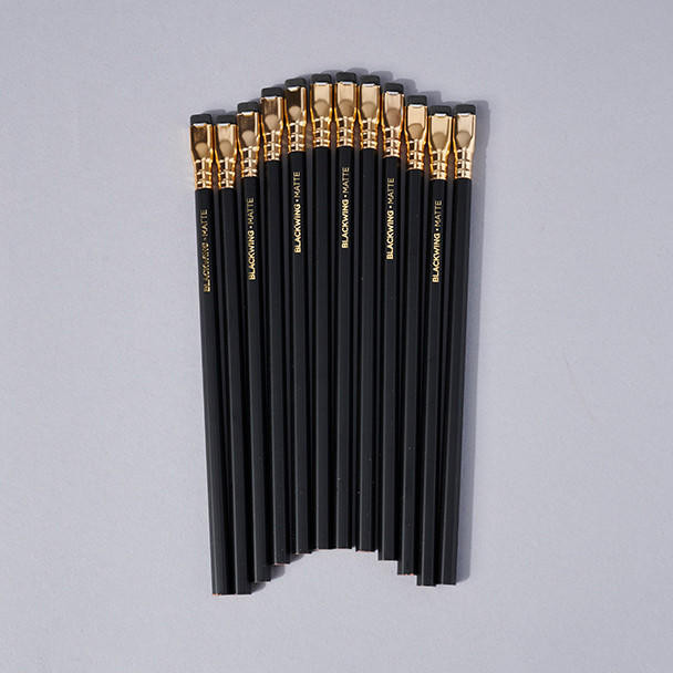  Blackwing Soft Graphite Pencils Matte Black 