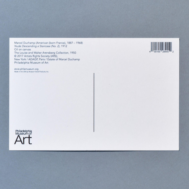 Philadelphia Museum of Art Marcel Duchamp Nude Descending a Staircase (No. 2) Postcard 