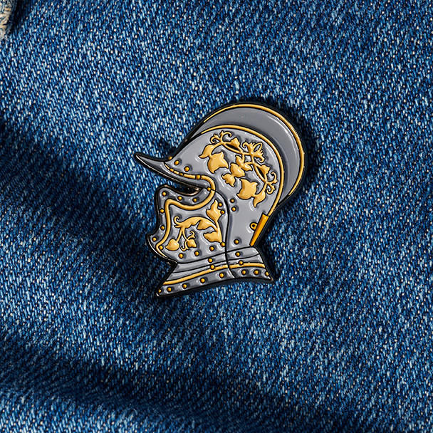 Philadelphia Museum of Art Burgonet (Helmet) Enamel Pin 