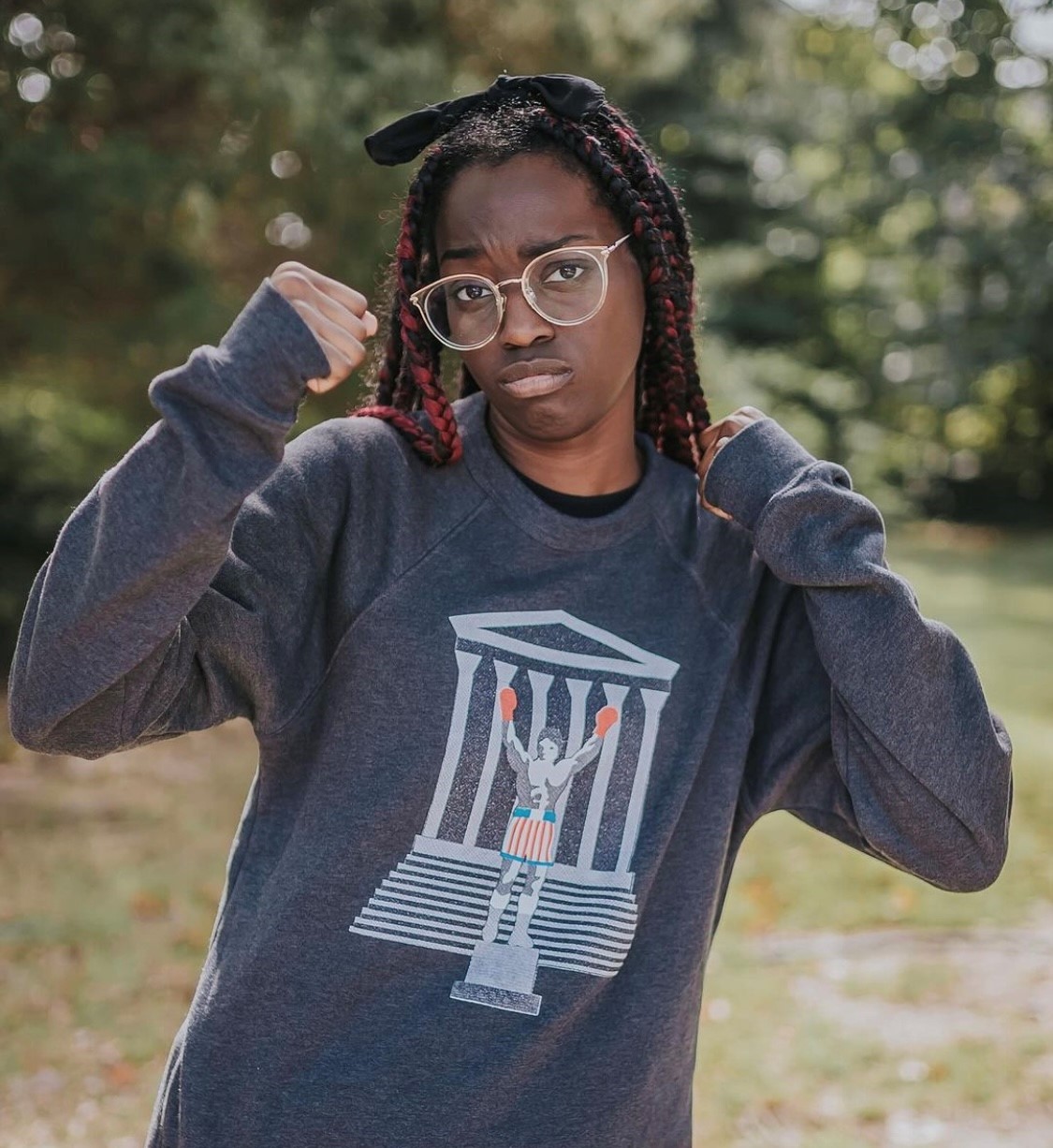 藤*宮様 OPTSTUFF CREWNECK SWEAT SHIRT(M) Philadelphia's Champion Sweatshirt by Lisa Roberts - Philadelphia