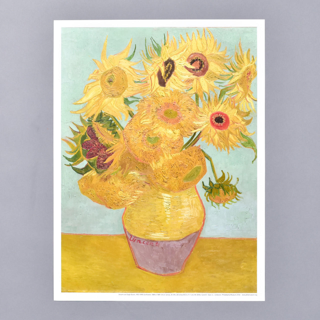 Vincent van Gogh Sunflowers Mini Poster - Philadelphia Museum Of Art