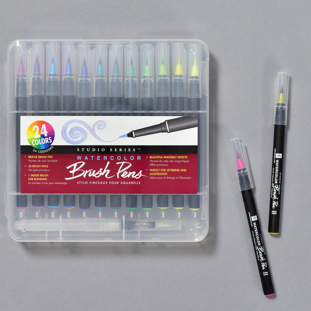Studio Series Watercolor Brush Pens - Set of 24 by Peter Pauper Press