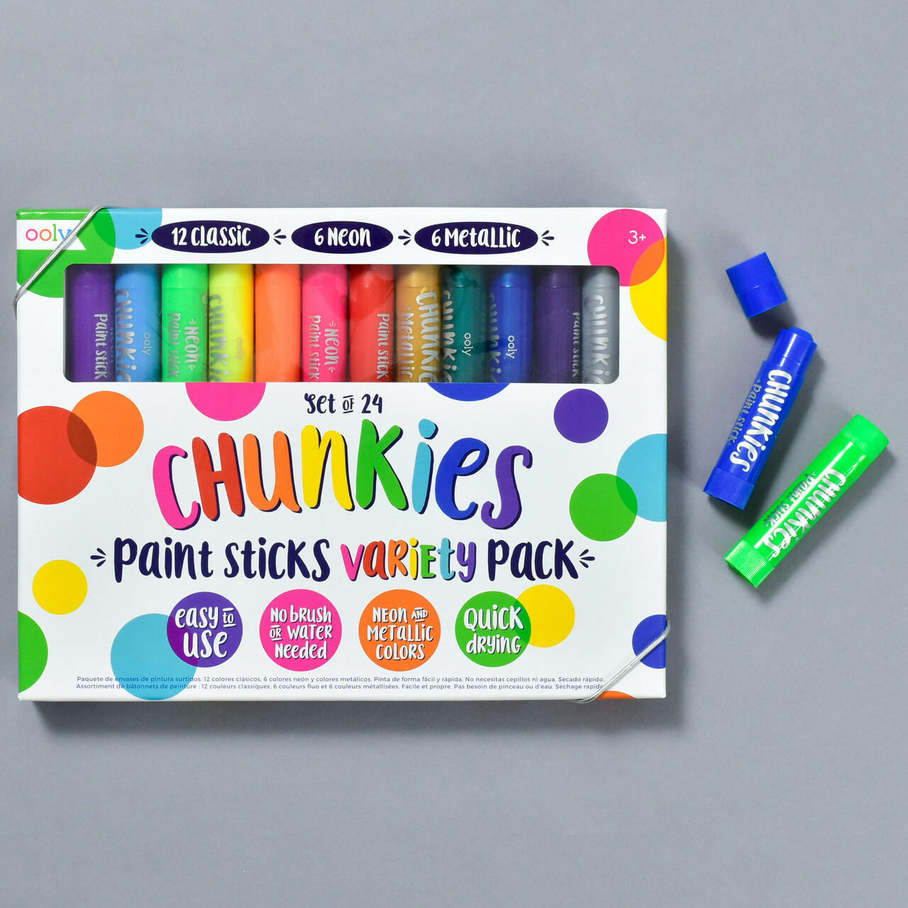 OOLY  Chunkies Paint Sticks - Variety Pack – Stork + Bundle