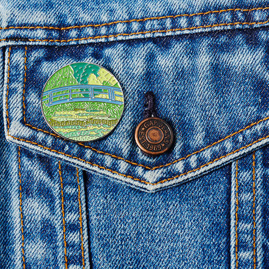 Monet Japanese Footbridge 1899 Enamel Pin