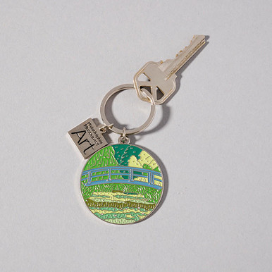 Monet Japanese Footbridge 1899 Keychain