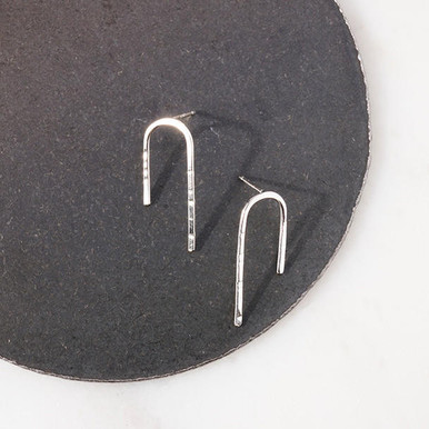Sterling Uphill Studs by Niki Leist