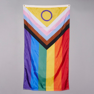 Limited Edition 3'x5' Digitally Printed Intersex Progress Pride Flag