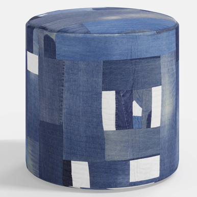 Mary Lee Bendolph Small Round Ottoman