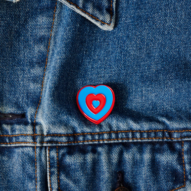Duchamp Fluttering hearts Enamel Pin