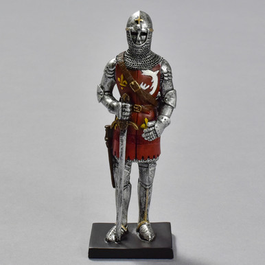 4.5" Resin "Knight in Mail Armor and Mail Coit Helmet" Reproduction
