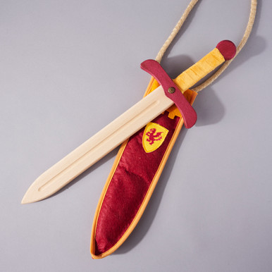 Garnet & Gold Camelot Sword and Pouch