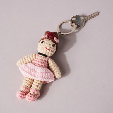 Degas Dancer Crocheted Keyring/Bag Charm