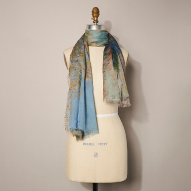 Monet Poplars, End of Autumn Scarf