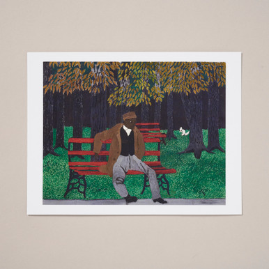 Pippin The Park Bench (Man on a Bench), 1946 6" x 8" Postcard