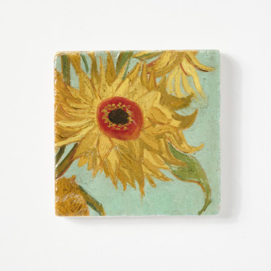 van Gogh: Sunflowers, 1888 or 1889 Tile by The Painted Lily