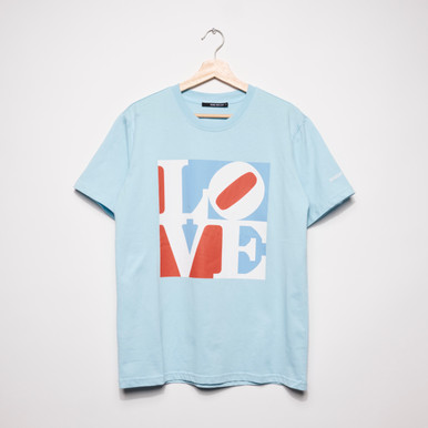 Robert Indiana "LOVE" T'Shirt Light Blue