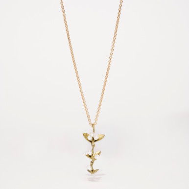 Bronze Spring Vine Necklace