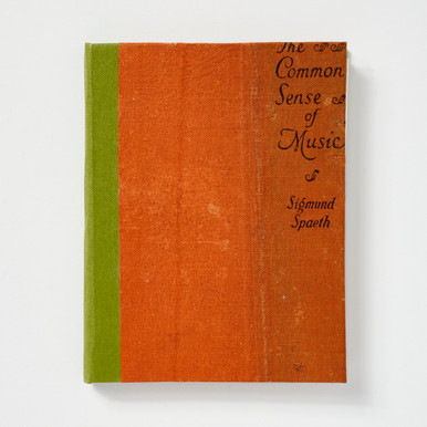 Common Sense of Music Pamphlet Bound Recycled Bookcloth Sketchbook by BookGrrl Bindery