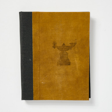 Genie's Lamp Pamphlet Bound Recycled Bookcloth Sketchbook by BookGrrl Bindery